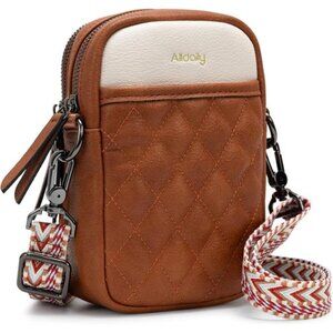Small Crossbody Bag for Women Vegan Leather Purse Phone Wallet Card Slots